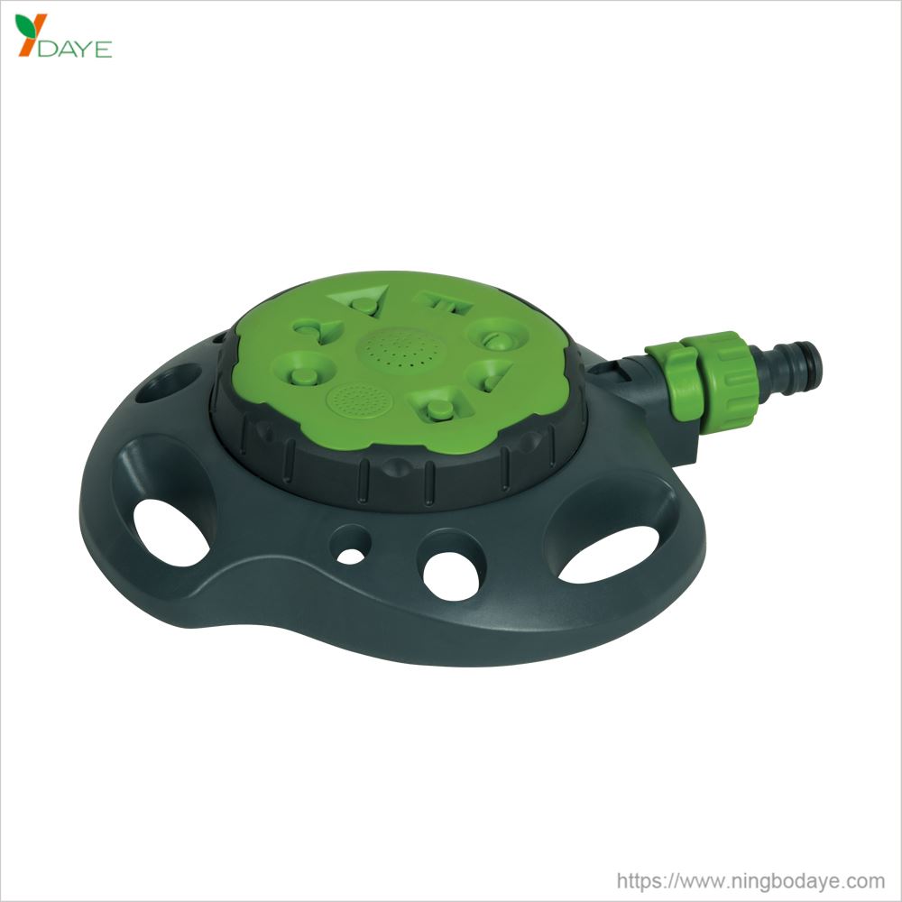 DY6018 8-Pattern sprinkler with plastic base