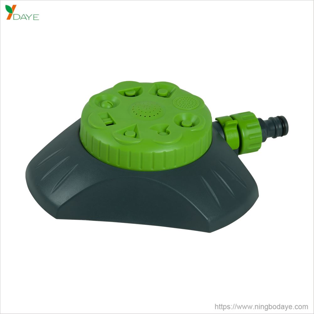 DY6026 8-Pattern sprinkler with plastic base